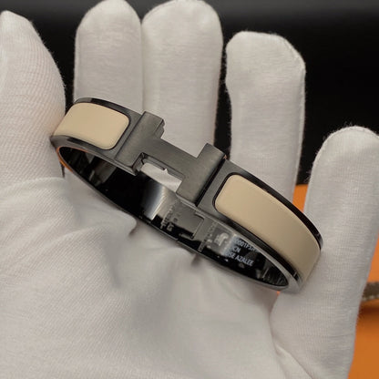 [Camiery]H BRACELET 12MM BLACK BEIGE CERAMIC