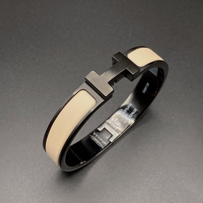 [Camiery]H BRACELET 12MM BLACK BEIGE CERAMIC