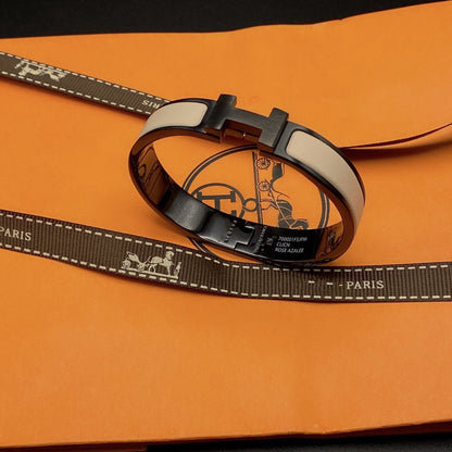 [Camiery]H BRACELET 12MM BLACK BEIGE CERAMIC