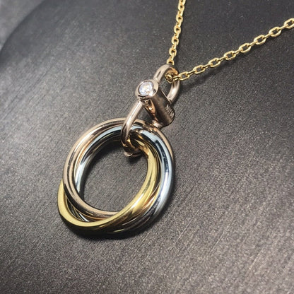 [Camiery] TRINITY  NECKLACE 1 DIAMOND