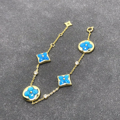 [Camiery]STAR AND SUN TURQUOISE 4 MOTIFS 3 DIAMONDS