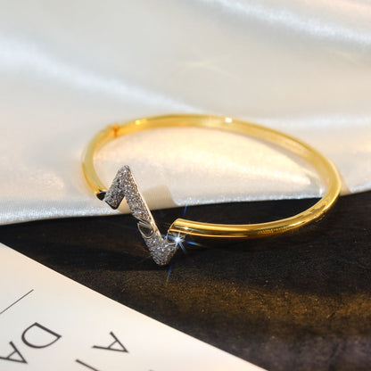 [Camiery]VOLTE UPSITE DOWN GOLD DIAMOND BRACELET