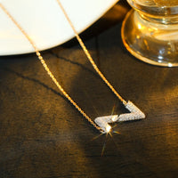 [Camiery]VOLT SILVER DIAMOND PEDANT NECKLACE