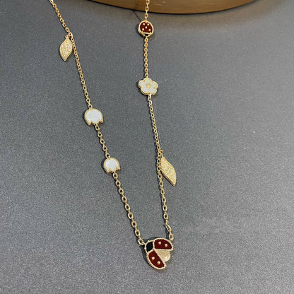 [Camiery]LUCKY SPRING 15 MOTIFS GOLD NECKLACE