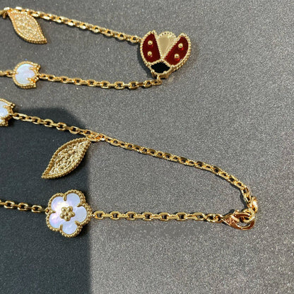 [Camiery]LUCKY SPRING 15 MOTIFS GOLD NECKLACE