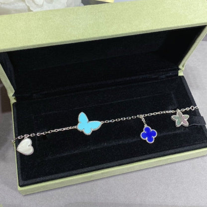 [Camiery]LUCKY SPRING SILVER BRACELET 4 MOTIF