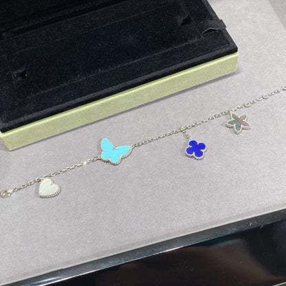 [Camiery]LUCKY SPRING SILVER BRACELET 4 MOTIF