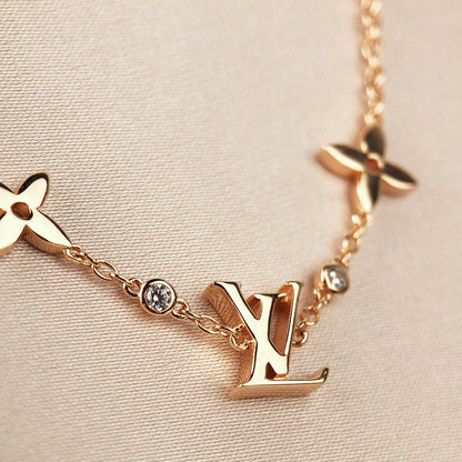 [Camiery]STAR AND SUN 7 MOTIFS GOLD BRACELET
