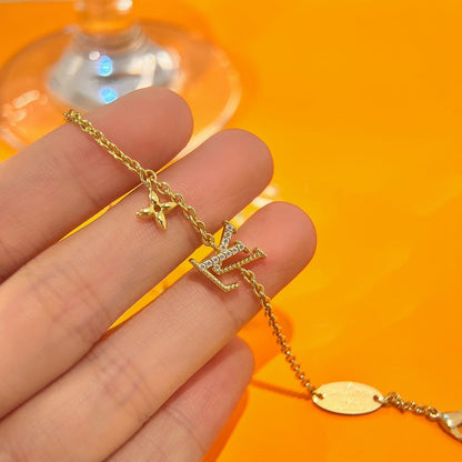 [Camiery]LOGO STAR MOTIF GOLD BRACELET