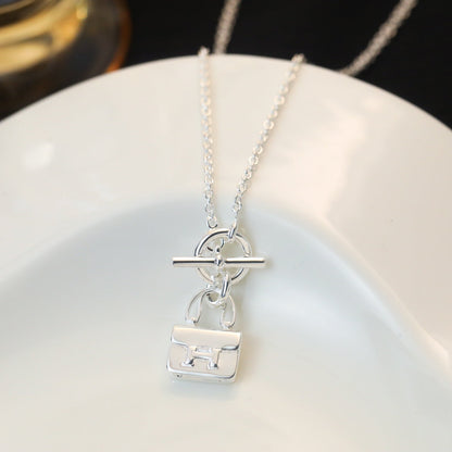 [Camiery]POP H PEDANT SILVER NECKLACE