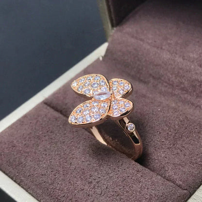 [Camiery]BUTTERFLY PINK GOLD DIAMOND RING