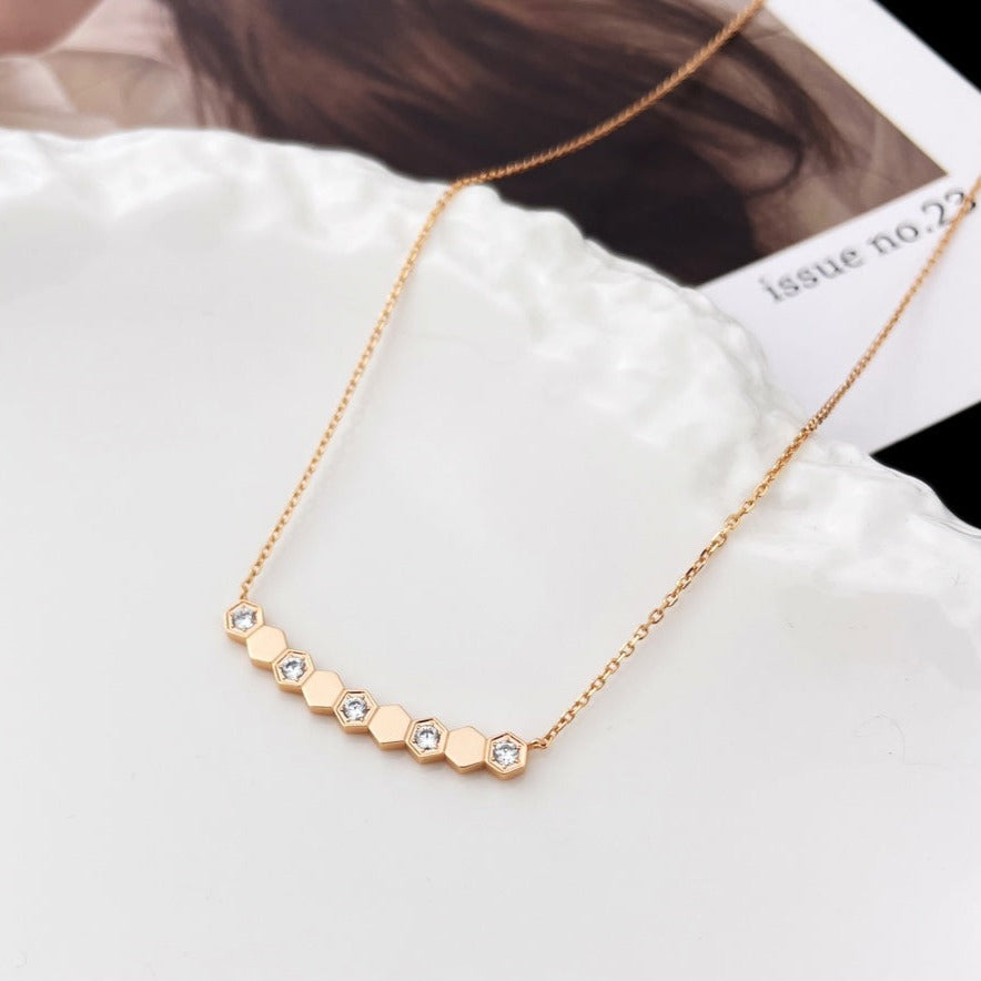 [Camiery]BEE MY LOVE DIAMOND NECKLACE