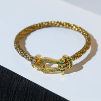 [Camiery]FORCE 10 GOLD GREEN DIAMOND PAVED