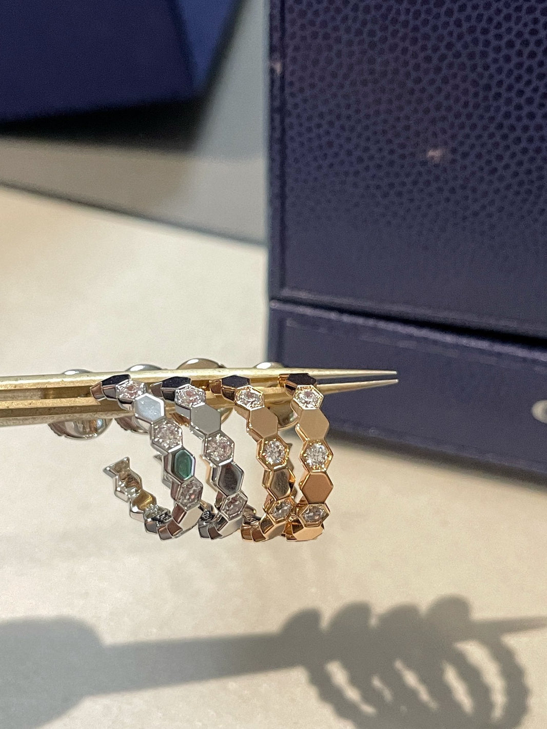 [Camiery]Hollow Design Four-Leaf Clover Flower Shape Ring