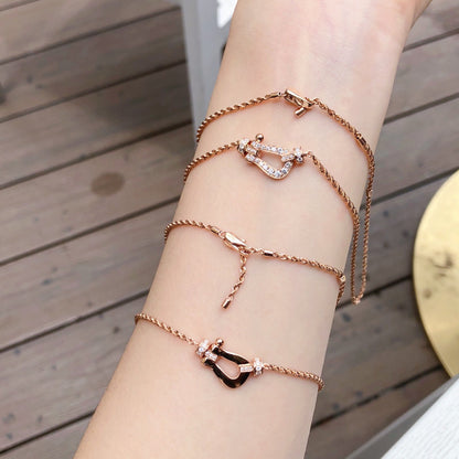 [Camiery]FORCE 10 PINK GOLD DIAMOND NECKLACE
