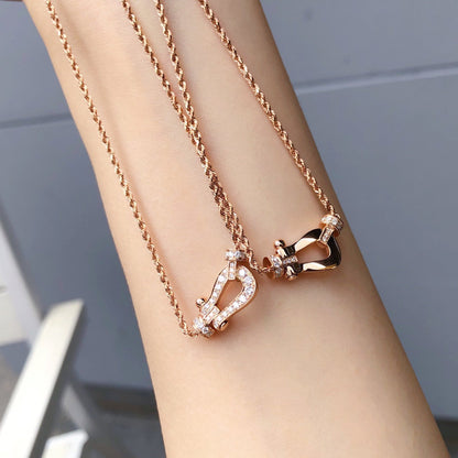 [Camiery]FORCE 10 PINK GOLD DIAMOND NECKLACE