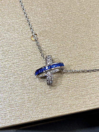 [Camiery]LIENS DIAMOND SILVER NECKLACE