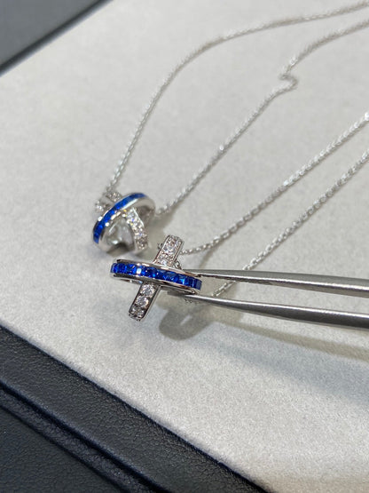 [Camiery]LIENS DIAMOND SILVER NECKLACE