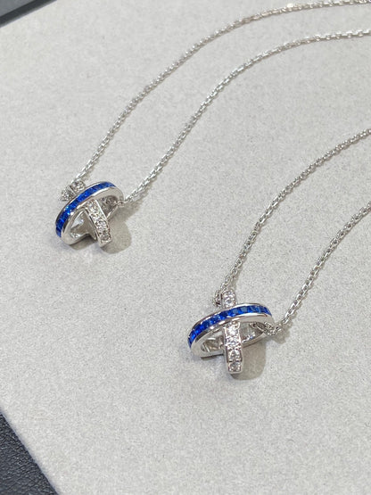 [Camiery]LIENS DIAMOND SILVER NECKLACE