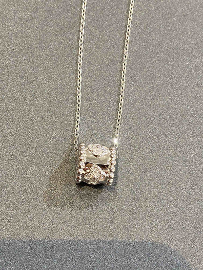 [Camiery]PERLEE PEDANT SIVLER DIAMOND NECKLACE