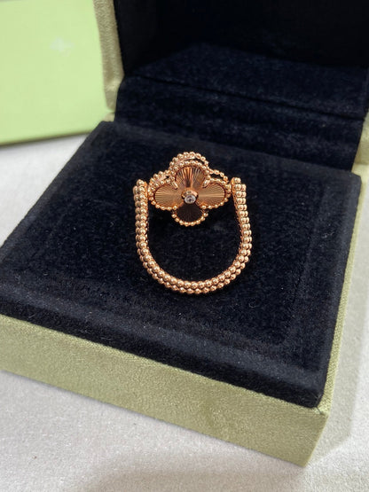 [Camiery]CLOVER RIVERSIBLE RING ROSE GOLD COLLECTION