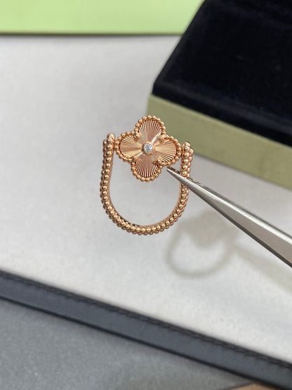 [Camiery]CLOVER RIVERSIBLE RING ROSE GOLD COLLECTION