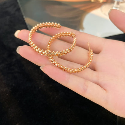 [Camiery] CLASH HOOP LARGE EARRINGS