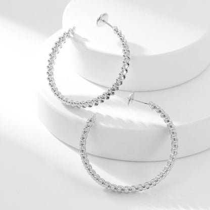 [Camiery] CLASH HOOP LARGE EARRINGS