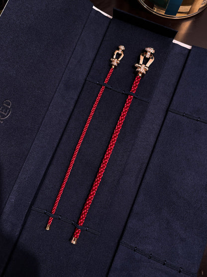 [Camiery]FORCE 10 HALF DIAMOND PINK GOLD RED CORDERI LARGE AND MEDIUM MODEL