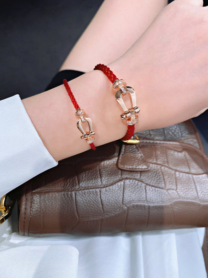 [Camiery]FORCE 10 HALF DIAMOND PINK GOLD RED CORDERI LARGE AND MEDIUM MODEL