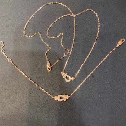 [Camiery]FORCE 10 DIAMOND PINK GOLD NECKLACE MINI MODEL