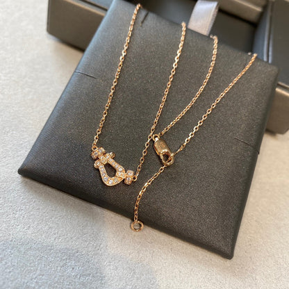 [Camiery]FORCE 10 DIAMOND PINK GOLD NECKLACE MINI MODEL