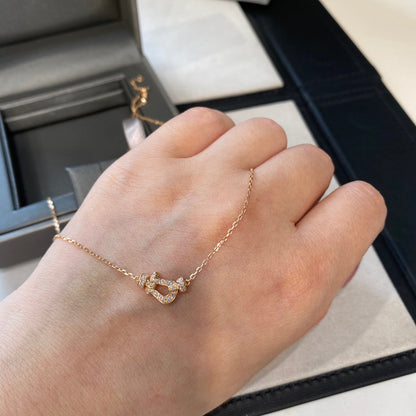 [Camiery]FORCE 10 DIAMOND PINK GOLD NECKLACE MINI MODEL