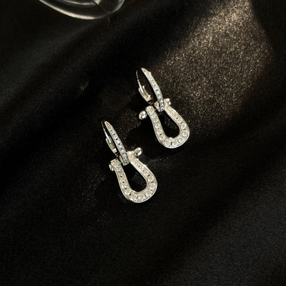 [Camiery]FORCE 10 FULL DIAMOND DROP EARRINGS MEDIUM MODEL