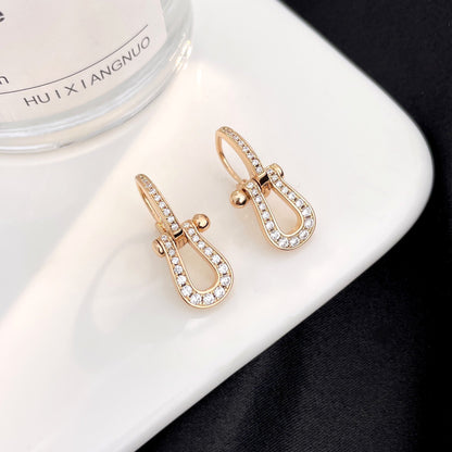 [Camiery]FORCE 10 FULL DIAMOND DROP EARRINGS MEDIUM MODEL