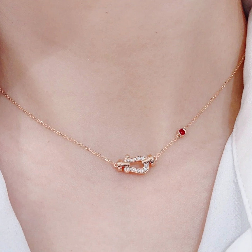 [Camiery]FORCE 10 DIAMOND PINK GOLD NECKLACE