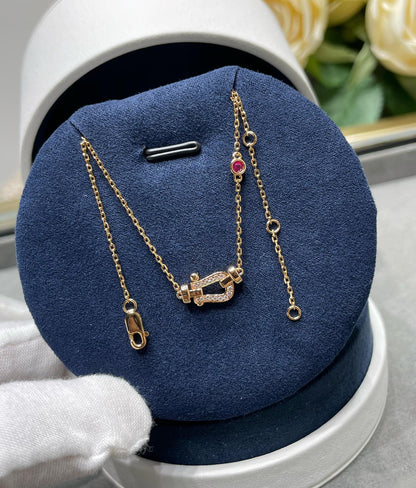 [Camiery]FORCE 10 DIAMOND PINK GOLD NECKLACE