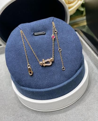 [Camiery]FORCE 10 DIAMOND PINK GOLD NECKLACE