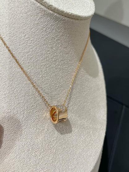 [Camiery]LIENS EVIDENCE DIAMOND PAVED NECKLACE