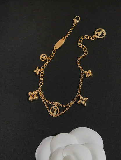 [Camiery]BLOOMING PINK GOLD MOP BRACELET