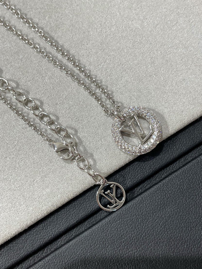 [Camiery]BY NIGHT DIAMOND PAVED NECKLACE