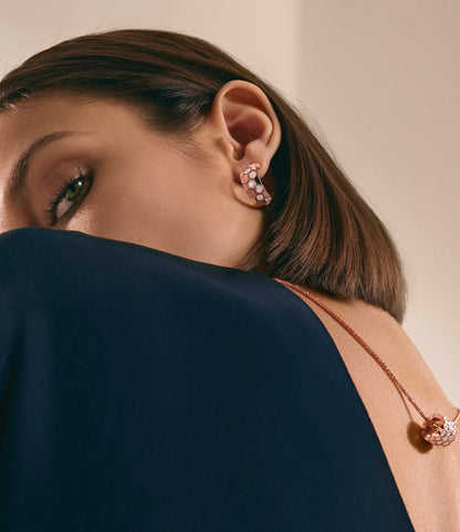 [Camiery]BEE LOVE DIAMOND HOOP EARRINGS