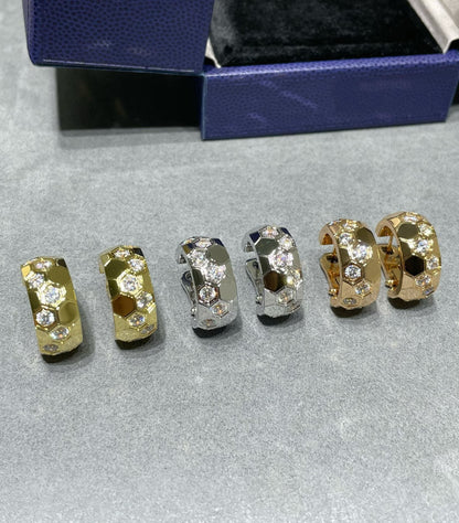 [Camiery]BEE LOVE DIAMOND HOOP EARRINGS