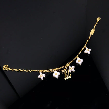 [Camiery]LOGO 6 MOTIF STAR AND SUN GOLD BRACELET