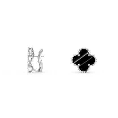 [Camiery]CLOVER SILVER 15MM MOP EARRINGS COLLECTION