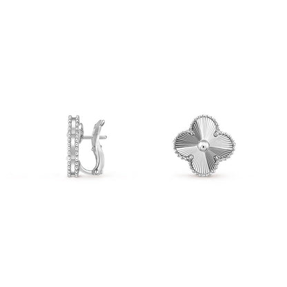 [Camiery]CLOVER SILVER 15MM MOP EARRINGS COLLECTION