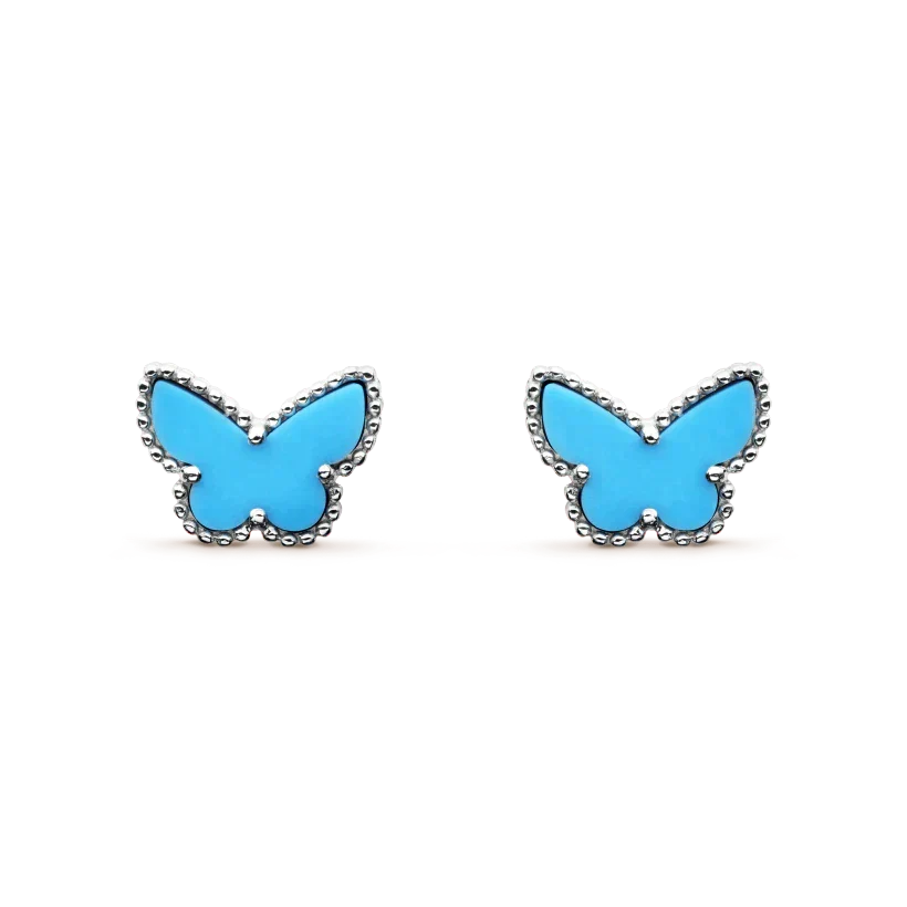 [Camiery]BUTTERFLY TURQUOISE EARRINGS SILVER