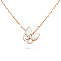 [Camiery]BUTTERFLY MOP DIAMOND NECKLACE