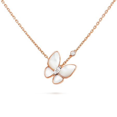 [Camiery]BUTTERFLY MOP DIAMOND NECKLACE