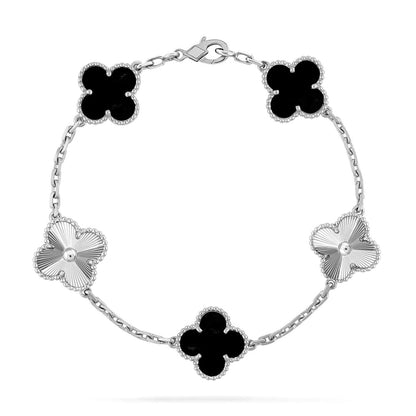 [Camiery] CLOVER 5 MOTIF ONYXS BRACELET COLLECTION